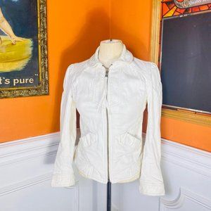 Marc Jacobs White Denim Jacket Size 2